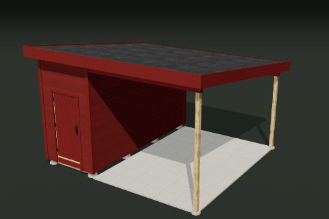 Carport Kompakt i 3D