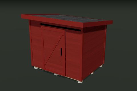 Redskabsskur i 3D